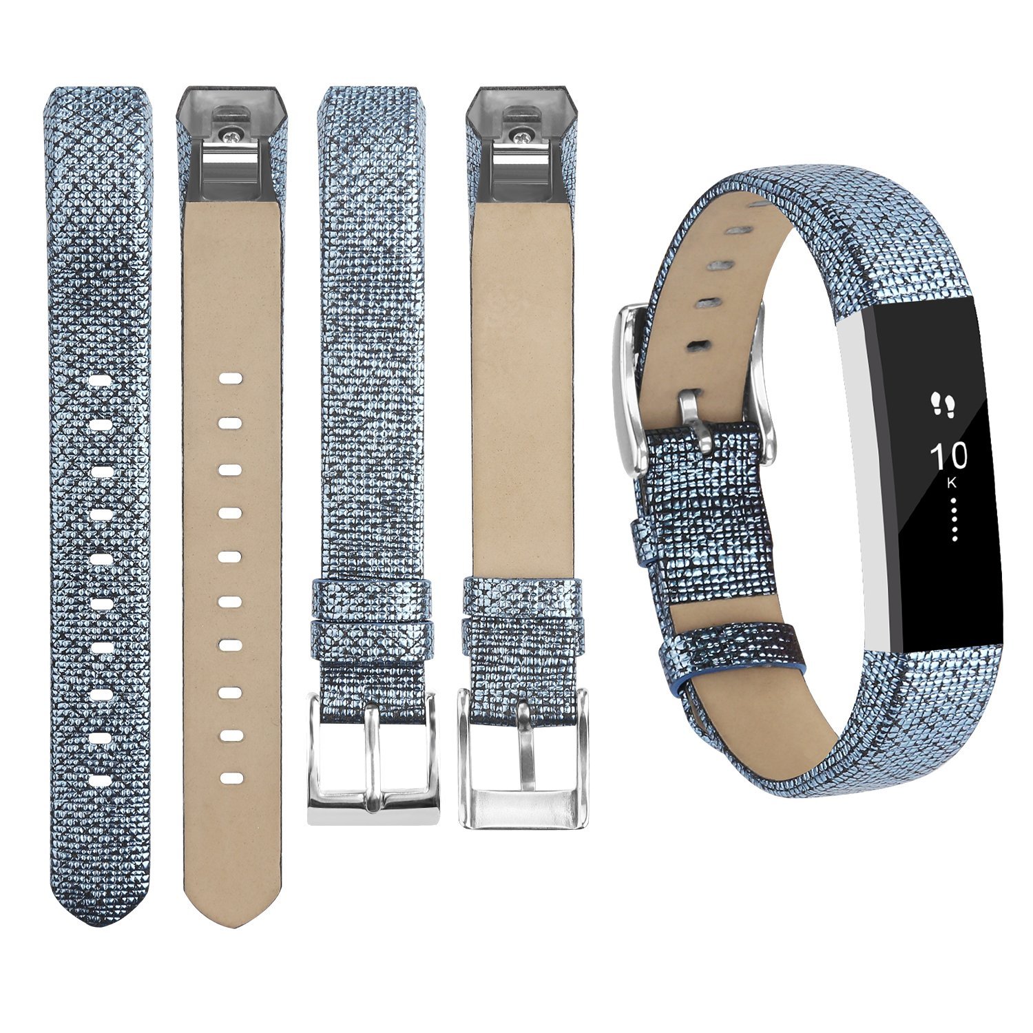 POY Genuine Leather Replacement Bands for Fitbit Alta and Fitbit Alta