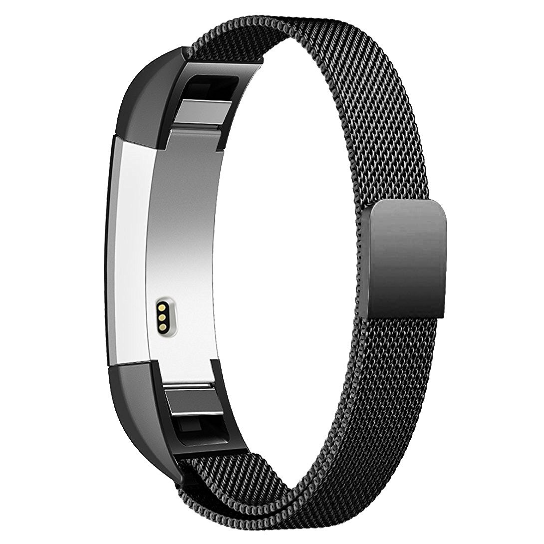 fitbit with stainless steel band