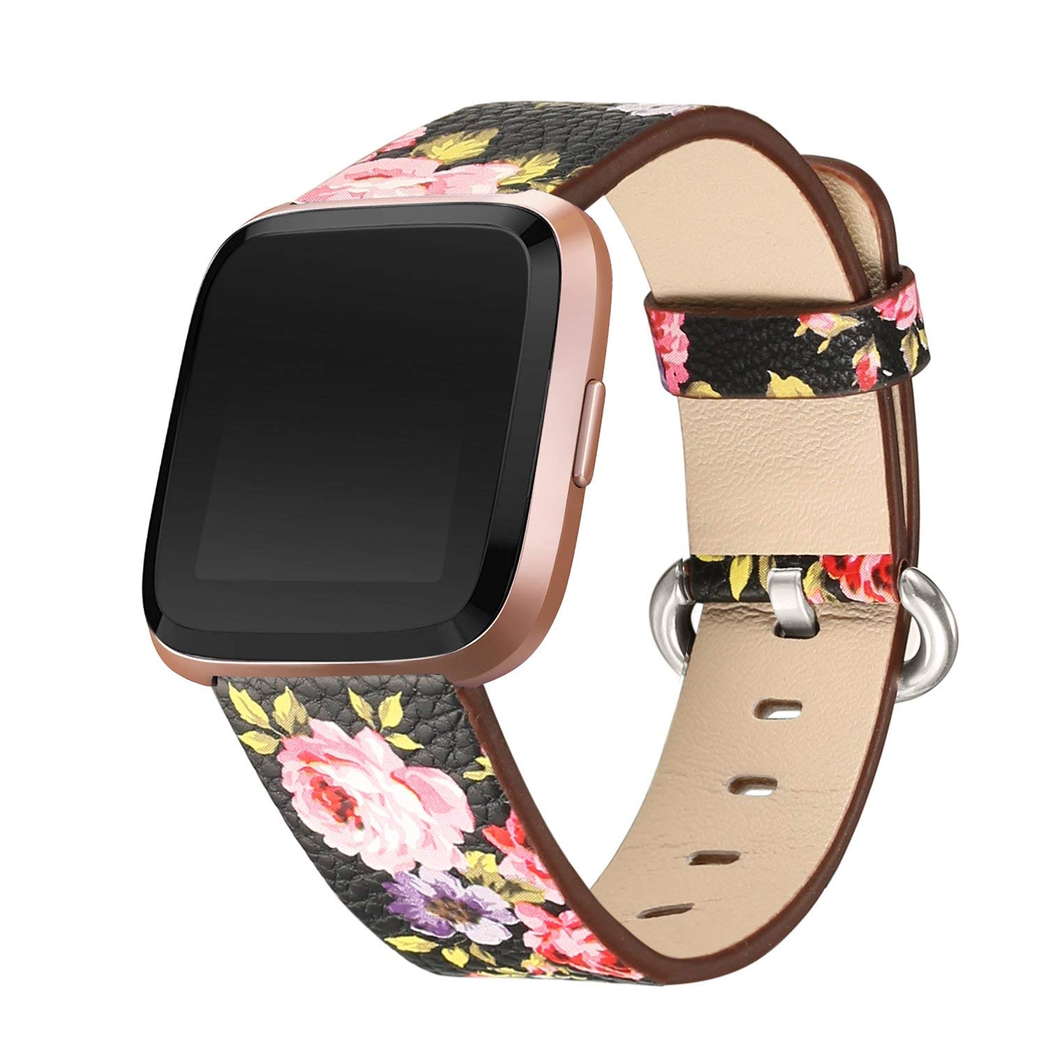 floral fitbit versa band