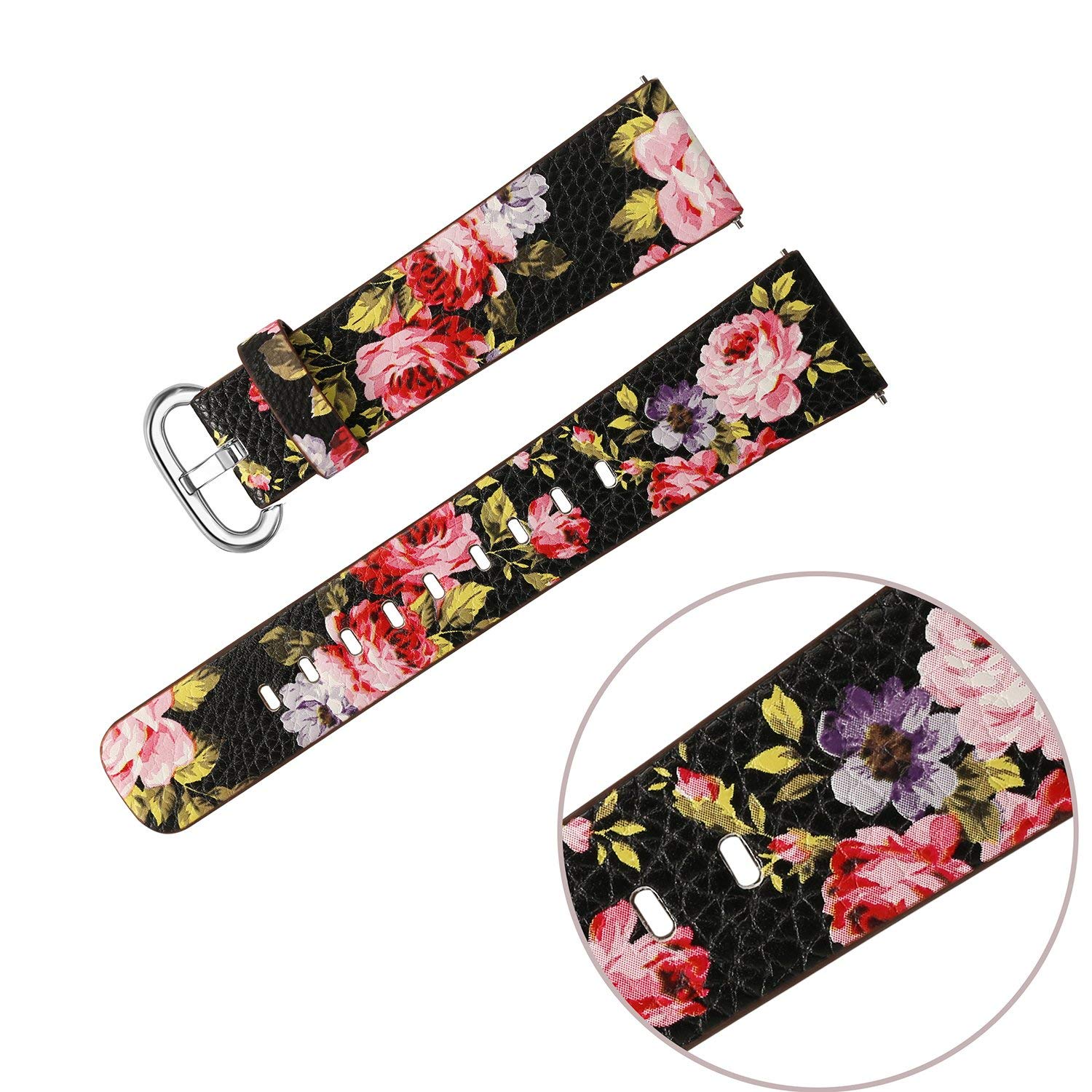 floral fitbit versa band